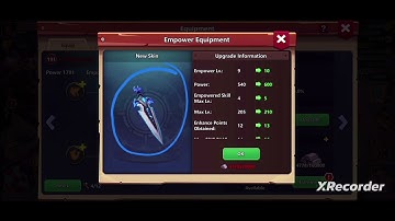 Clash of Lords 2 empowering and upgrading empower skill (Efficacy)