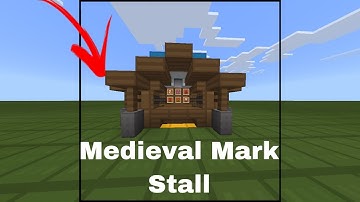Minecraft : How to build a Medieval Market Stall ~Tutorial 2020