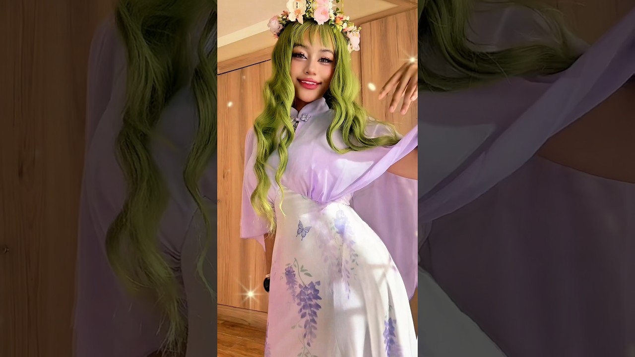 Ready?👀A forest fairy dancing🤭💚 #princesssachiko #sachi_hime96