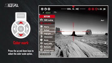 SETTALL Monocular Infrared Night Vision Scope Colour Code Function Operation Guide