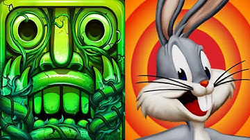 Temple Run 2 Lost Jungle VS Looney Tunes Dash Android iPad iOS Gameplay HD