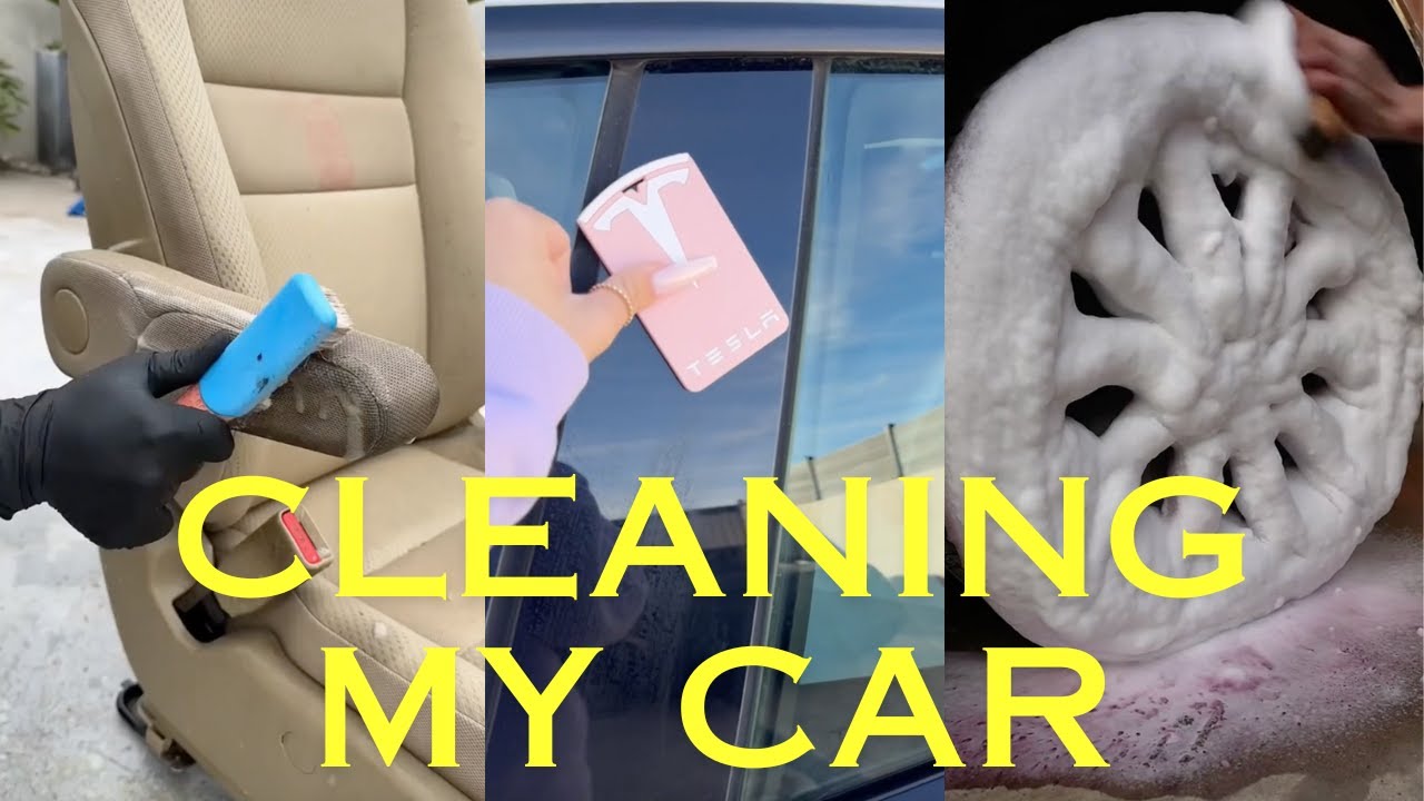 Cleaning Car, ASMR, Best Compilation, Organizing, Tik Tok🩷 🚗2 YouTube