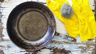 HOW TO CLEAN a BURNED pan and make it look LIKE NEW, it's incredible!!!