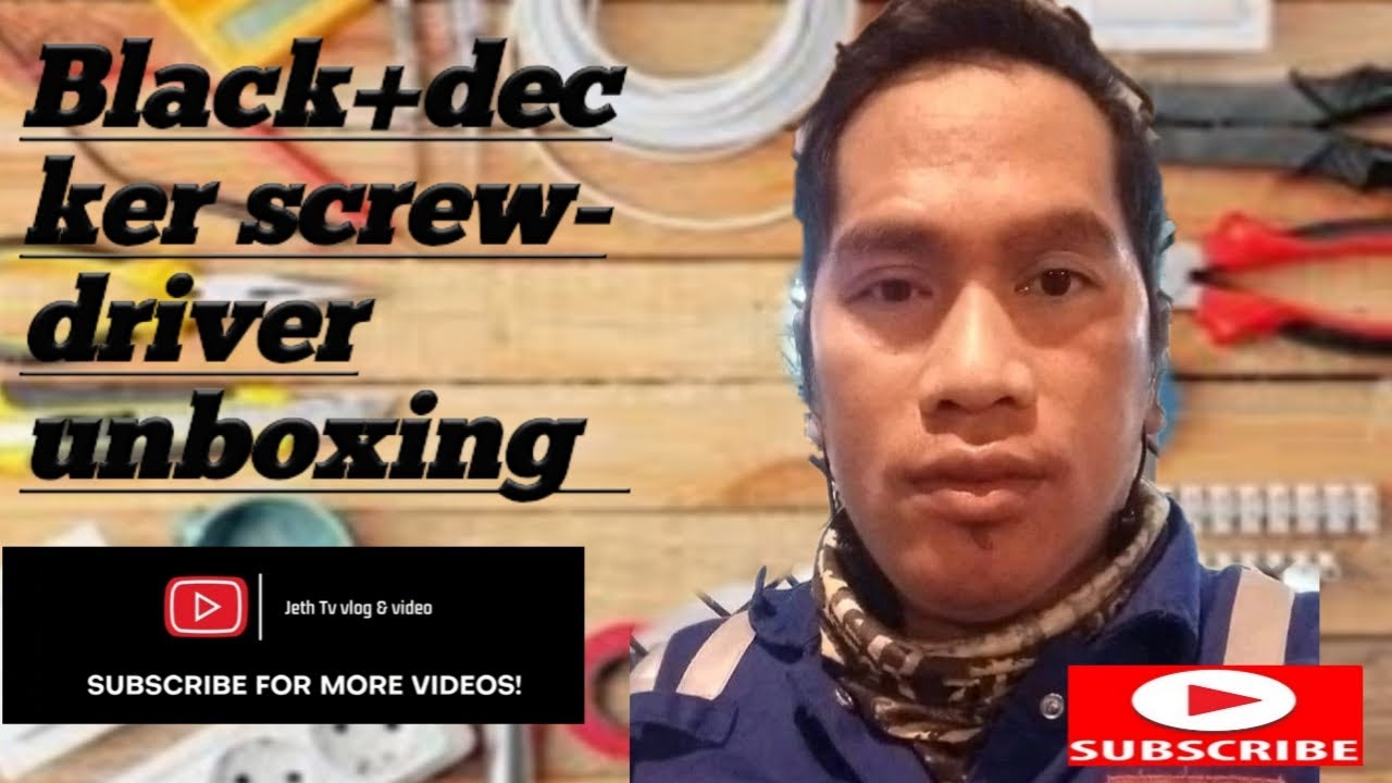 black+decker cordless screwdriver KC3610-B5 unboxing