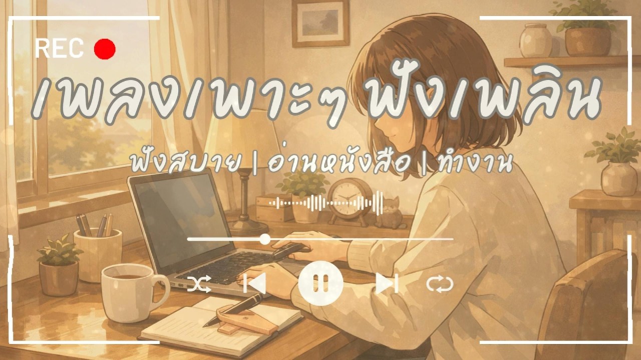 รวมเพลงไทยฟังสบาย  ทำงานยาว ๆ ไม่มีโฆษณา 💼🌤