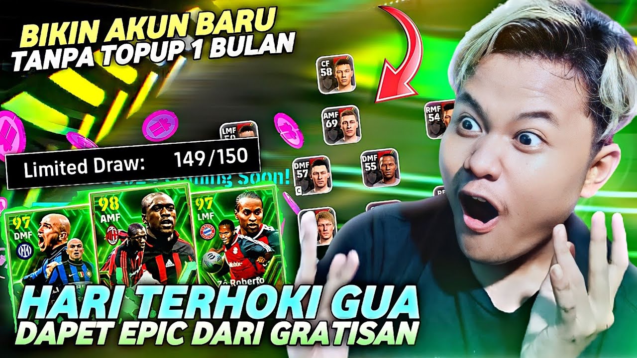 GUA BIKIN BARU 1 BULAN TANPA TOPUP LANGSUNG HOKI DAPET EPIC GRATIS!! HOKI TAHUNAN UDAH DIPAKE