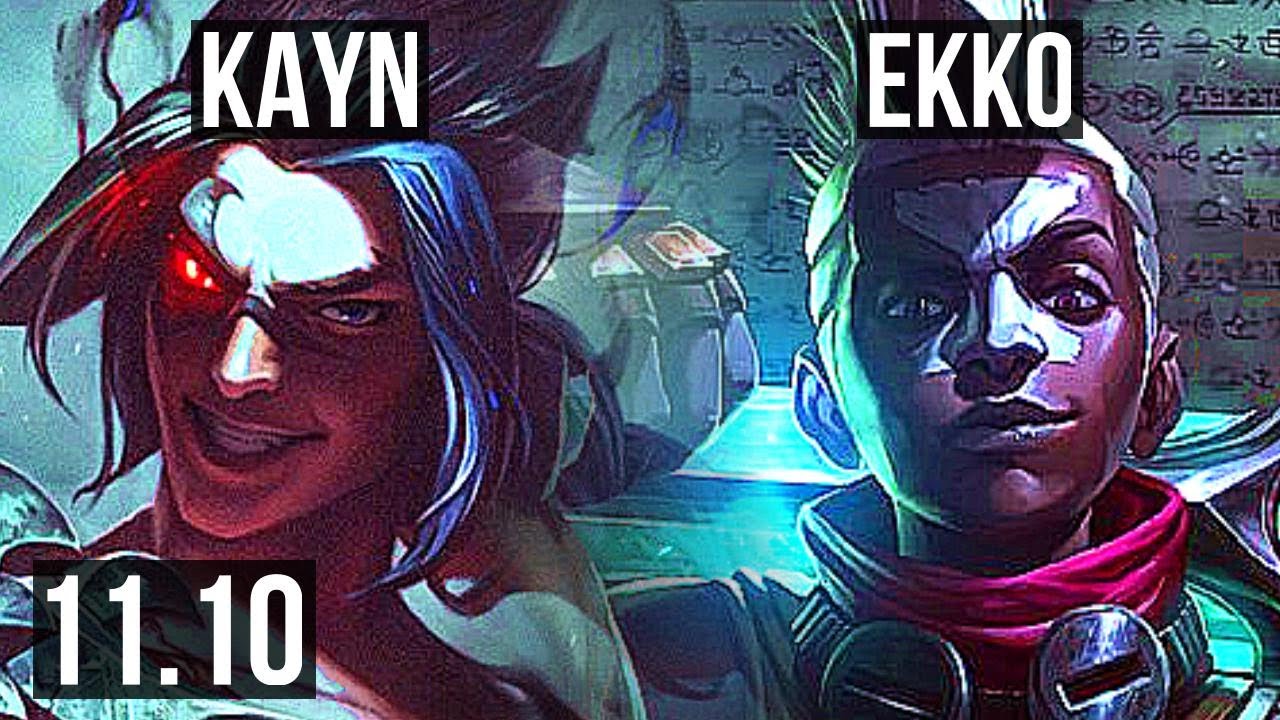 KAYN vs EKKO (JUNGLE) | 80% winrate, Legendary, 22/5/10 | BR Master | v11.10