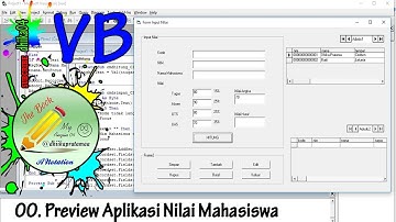Visual Basic - Membuat aplikasi nilai : Preview