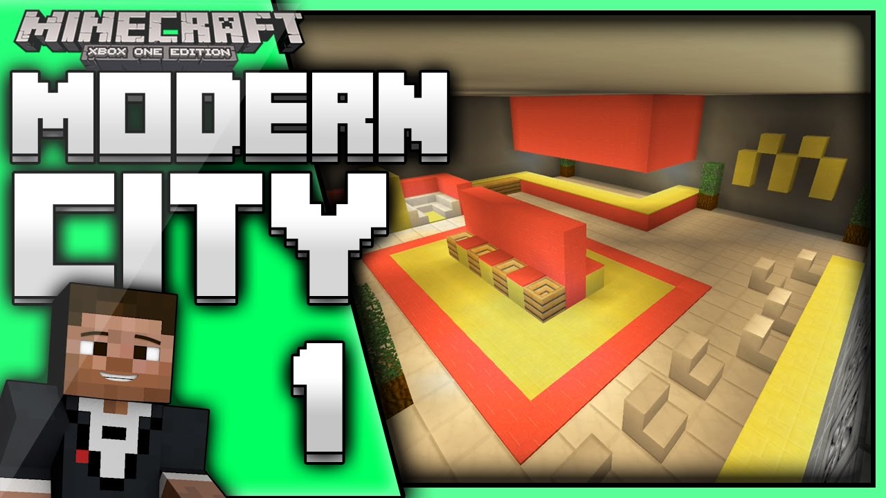 Minecraft Xbox One Lets Build a City Season 2 Episode [1] (Mcdonalds ...