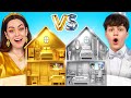 新しい123 GO! GOLD vs SILVERの小さな家🏠✨ | 究極のミニラグジュアリービルドチャレンジ