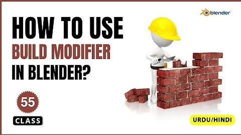 How To Use The Build Modifier in Blender - Class 55 | Build Modifier Blender Tutorial For Beginners