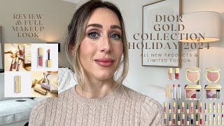 Dior Gold Collection Holiday 2024 - Review and Makeup look
