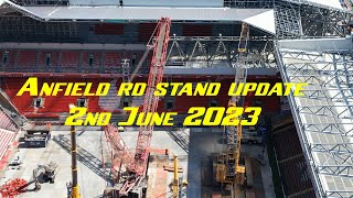 Anfield road stand extension, Update and work in progress. 2nd June 2023