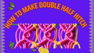 Macrame double half Hitch #macrametutorial #art #diy #roomdecor #macram wallhanging #macramedesigns 