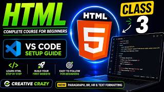 STOP Writing Bad HTML! 😱 Learn Paragraph, BR, HR & Text Formatting | HTML Course Class 3