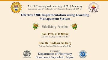 Valedictory Function of ATAL FDP