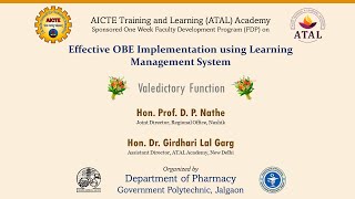 Valedictory Function of ATAL FDP