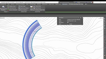 Surface boundary from match line contour