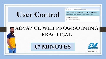 Advance Web Programming | TYIT | MU | Practical 4 (C) Demonstrate use of User Controls