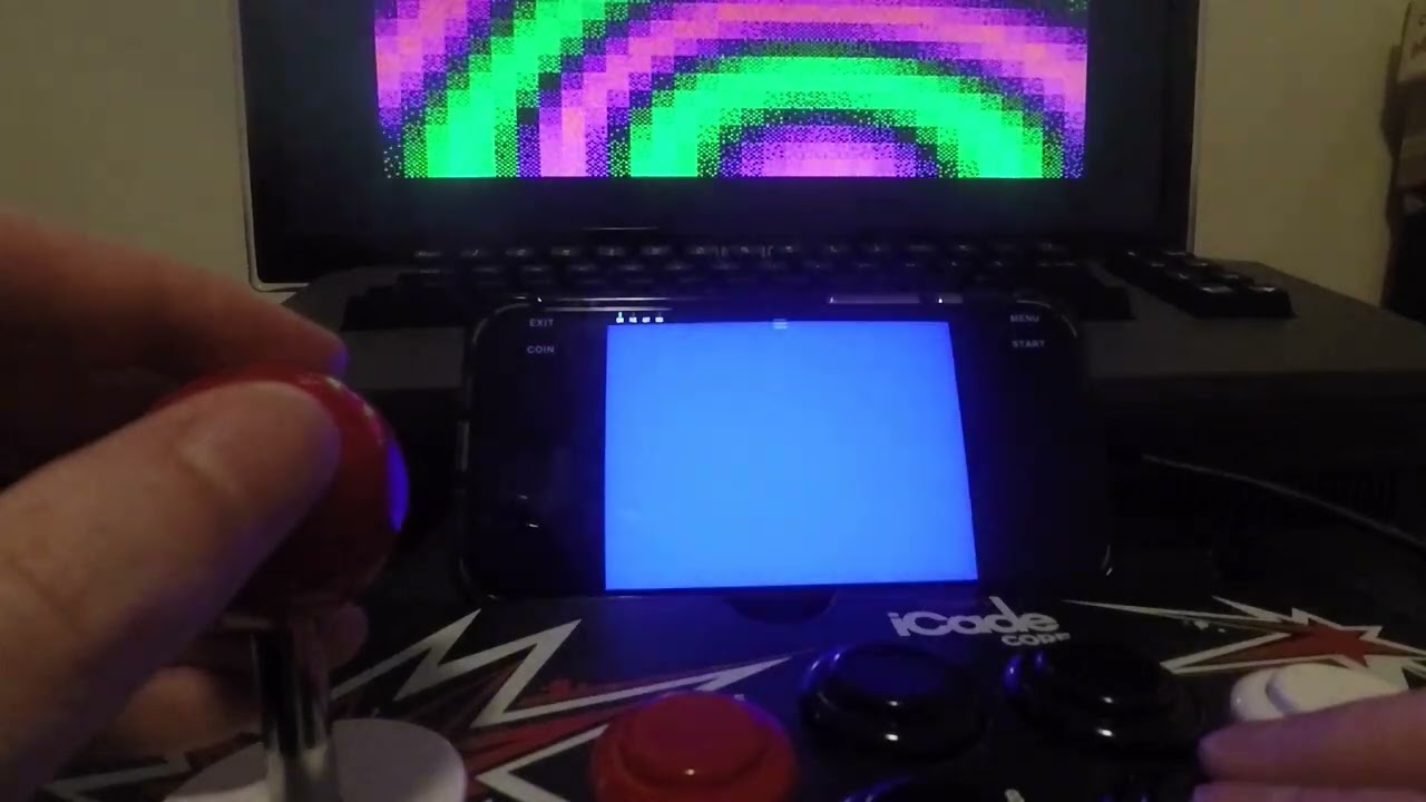 testing ArcadeMania iPhone, a version of MAME with NABU PC support