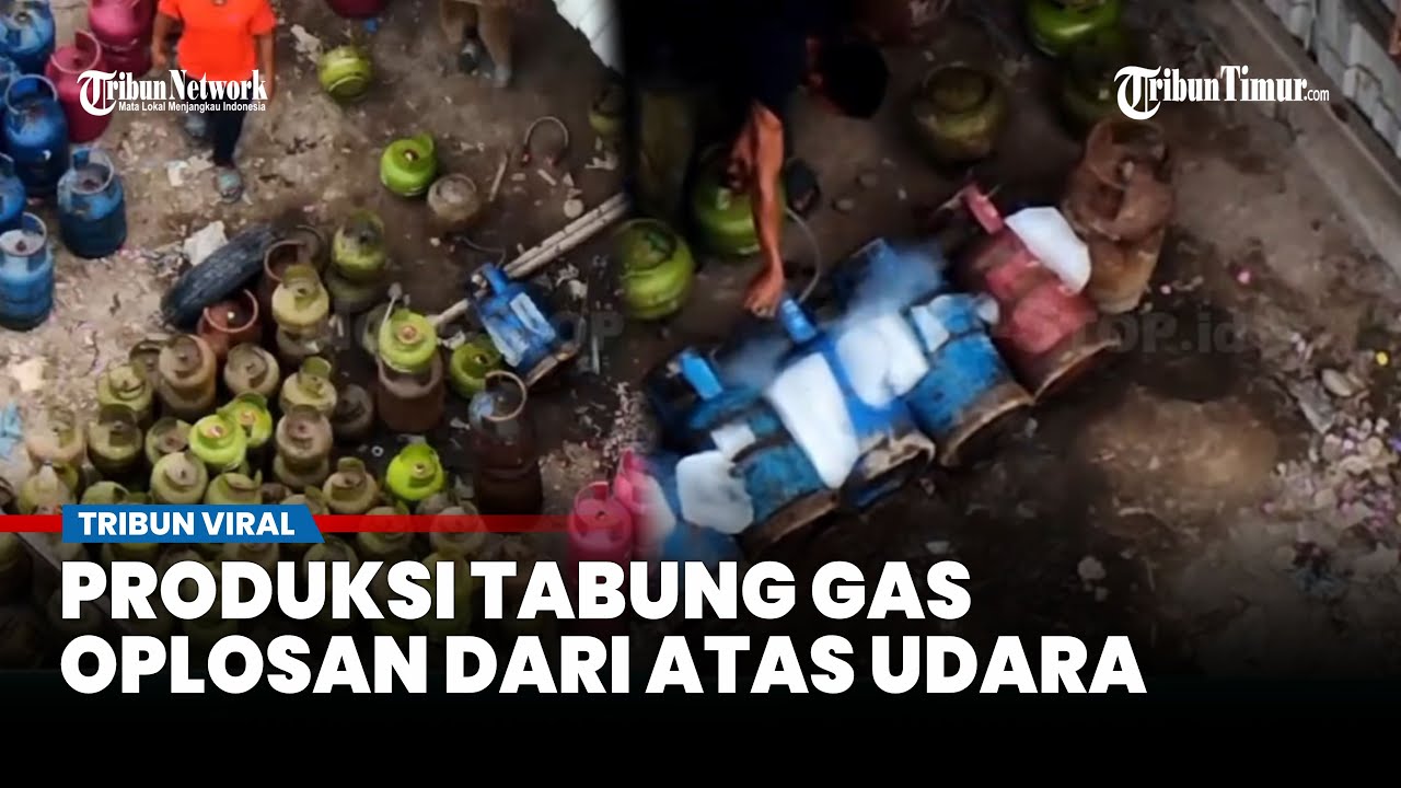 Viral Penampakan Aktivitas Pengoplosan Gas di Medan, Langsung Dibongkar Petugas Gabungan