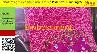 China truelove leading korean cloud mink blanket factory  -embossment