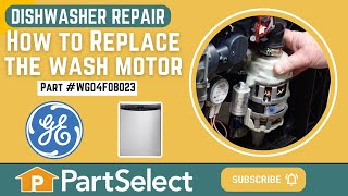 GE Dishwasher Repair - How to Replace the Wash Motor (GE Part # WG04F08023) by PartSelect 306 views 1 month ago 9 minutes, 46 seconds