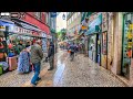 Lisbon Walking Tour 2026 🌦️ Cais do Sodré to Baixa Loop — Sun &amp; Rain [4K HDR]