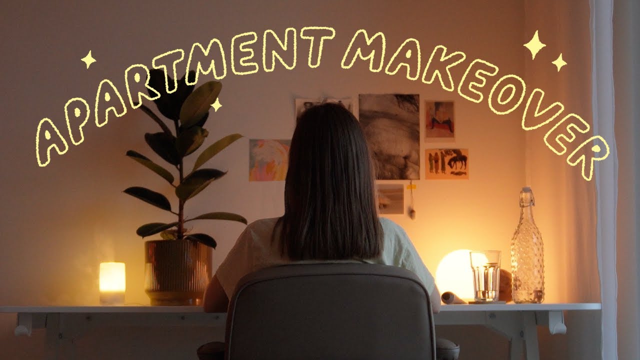 View of Apartment makeover: DIYs, decorating & organizing our new home - YouTube