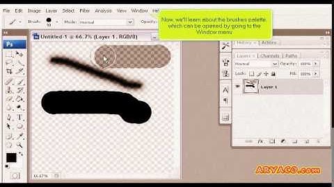 How to use the Brush and Pencil tools in PhotoShop, PhotoShop CS3