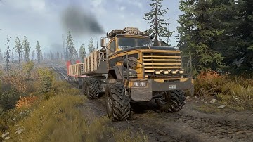 Snowrunner - Royal BM17 : Delivering Metal Beams to Restore Fallen Poles! #snowrunner #gameplay