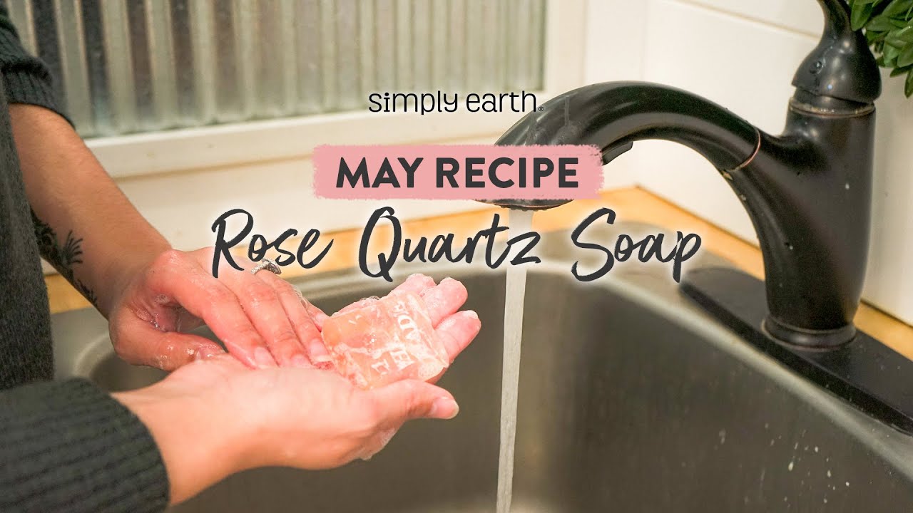 Rose Quartz Soap Recipe with Essential Oils