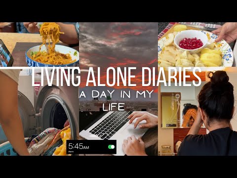 Living alone diaries | a day in my life | productive morning routine | study vlog | daily vlog
