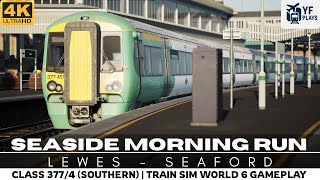 Train Sim World 6 | East Coastway: Lewes - Seaford | Seaside Morning Run | 377/4