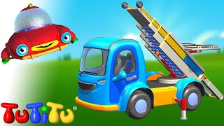 Camión con carretilla elevadora - Aprende a construir juguetes con TuTiTu