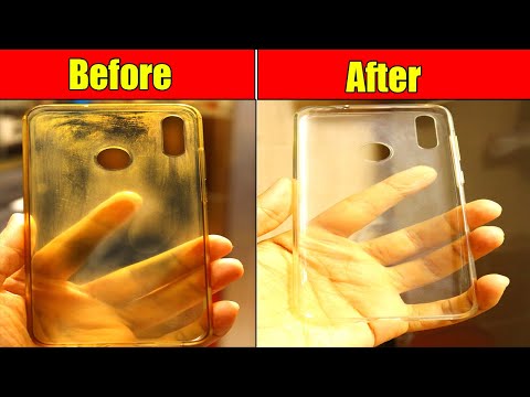 How to Clean Yellowness of Transparent Mobile Cover  Clean Silicon Cover at Home