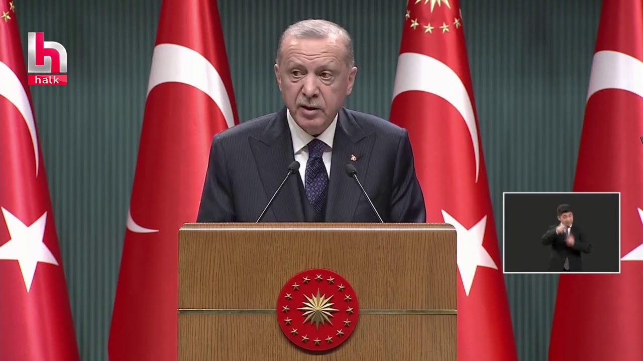 canli cumhurbaskani erdogan kabine toplantisi ardindan aciklama yapiyor halktv youtube