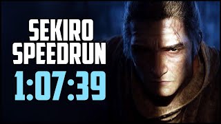 SEKIRO Speedrun in 1:07:39 (Immortal Severance) PB