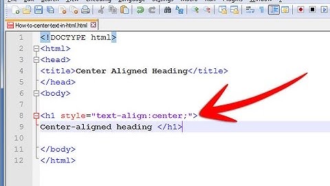 Alignment of paragraph - Text Tags in HTML and XHTML