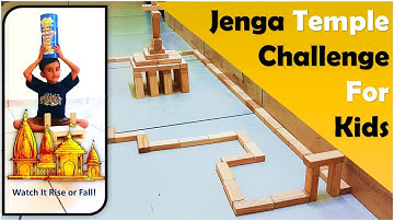 (Making Jenga Temple ) I Tried Building a Jenga Temple for 30 Minutes Here