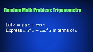 Random Math Problem: Trigonometry