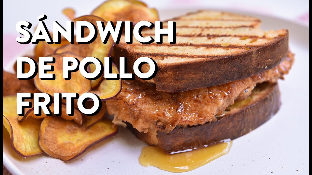 El mejor sándwich de Pollo Frito del Con una salsa increible