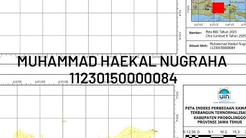 Tutorial Normalized Difference Built-Up Index (NDBI) Penginderaan Jauh | Project UTS PJ