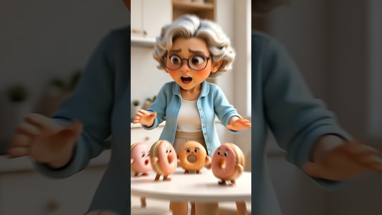 Grandma, look! The dancing donut! 🍩🕺😱 