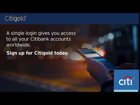 Citigold Single Login Access