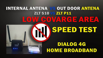 🚫 NO Signal 📶~ Dialog BroadBand Outdoor Vs Internet device SPEED Test ZLT S10 vs ZLT P11