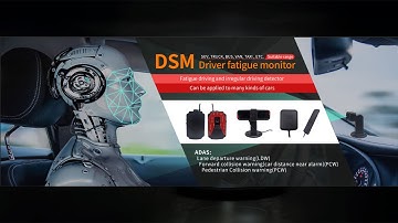QOHO Driver fatigue ADAS DF30H DSM ADAS working and CMS software platform video