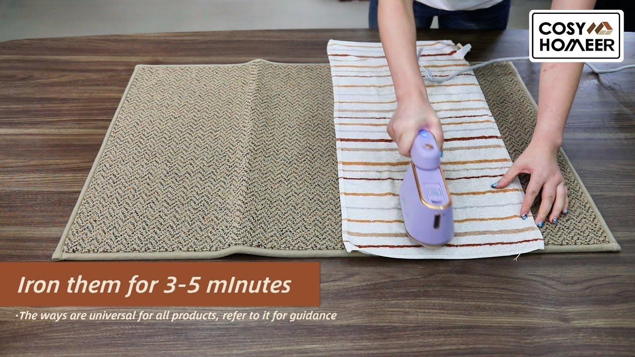 How to Remove Wrinkles or Creases in COSY HOMEER Rugs | Flatten Out Rugs