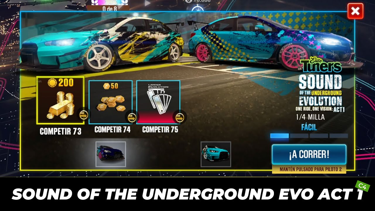 CSR2 | Sound Of  The Underground Evo ACT1 - Subaru WRX STI / Lancer Evolution Final Edition (Tier 4)