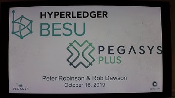 Hyperledger Besu and PegaSys Plus